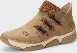 Halbschuhe mit Animal Print - stein - Gr. 38 von Goldner Fashion