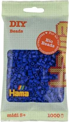 HAMA 190-08 HAMA Bio: Beutel mit ca. 1000 Midi Perlen, Blau
