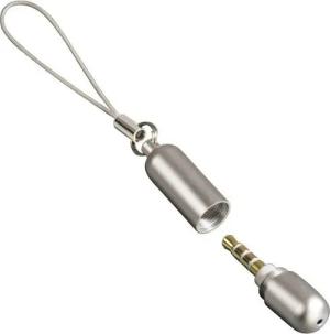 Hama Mikrofon Mini Mikrofon 3,5mm Klinke Aku Mikro Mic, vergoldeter Klinken-Stecker Aluminium-Gehäuse für Handy PC Tablet etc.