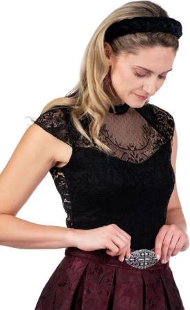 Hangowear Blusenbody Blusenbody - DAFNE - schwarz, weiß