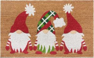 HANSE Home Fußmatte Mix Mats Kokos Christmas Gnomes, Türmatte, rechteckig, Höhe: 15 mm, Weihnachten, Schmutzfangmatte, Outdoor, Rutschfest, Innen, Kokosmatte