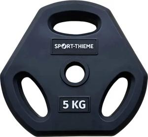 Hantelscheibe PU für Pumpset Schwarz 5 kg Gewichtheben Unisex Schwarz