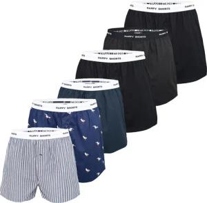 Happy Shorts Herren Boxer Mix 6er Pack