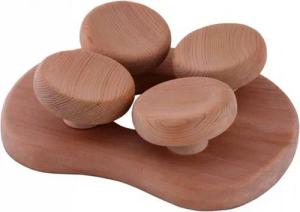 HARVIA Sauna-Rückenlehne Harvia Ergonomische Kopfstütze Sauna Kopfstütze Ergonomisch Red