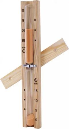 HARVIA Sauna-Sanduhr Harvia Sanduhr Basic aus Holz Saunauhr 15 Minuten hitzebeständig
