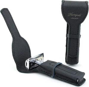 Haryali London Rasierer-Etui Haryali London Rasierer-Schutzhülle aus Leder Reisetasche für Rasierer 11 cm, für Rasierhobel