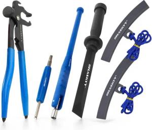 HASKYY Reifenmontierhilfe Reifenmontage Set Ventilheber Klebegewichte Schaber Felgenschutz 6 tlg