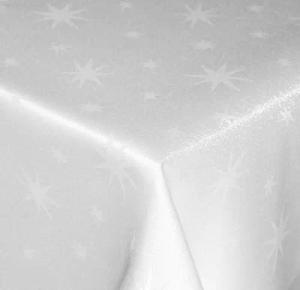 Haus und Deko Tischdecke Tischdecke Weihnachten Lurex Sterne eckig Tischdecken Advent Weihnacht (1-tlg)