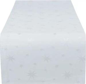 Haus und Deko Tischdecke Tischläufer Weihnachten Lurex Sterne Tischband Herbst Advent Weihnacht (1-tlg)