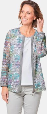 Hautschmeichelndes Shirt-Set - graugrün / rosé / gemustert - Gr. 21 von Goldner Fashion