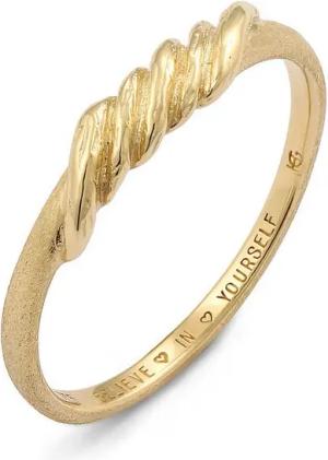 HAZE & GLORY Fingerring Welle 375 Gelbgold - Wave