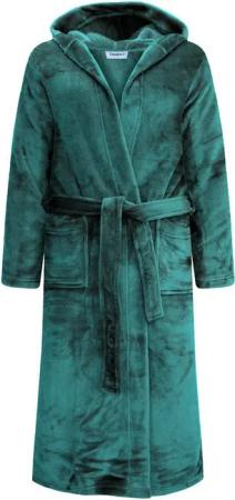 HEAT BOOSTER Unisex-Bademantel GAUBERT Exklusiver Unisex Fleece Bademantel Morgenmantel mit Kapuze