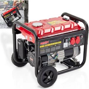Hecht Stromerzeuger Notstromaggregat Benzin GG 3300W, 3,30 in kW, 7 PS - 5,2 kW - 15 Liter