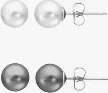 Heideman Damen Perlohrstecker Geschenkset : Silber