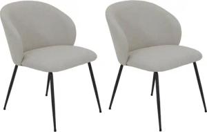 HELA 4-Fußstuhl GRAZ, Esszimmerstuhl (Set, 2 St), XL-Sitzbreite,4-Fuß,Rundrohrgestell,140 Kg belastbar, Webstoff