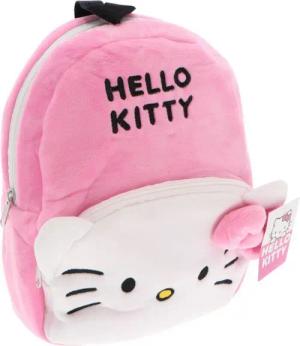 Hello Kitty Kinderrucksack Kinder Rucksack aus weichem Plüschmaterial 3 bis 12 Jahre