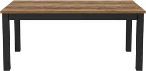 Helvetia Esstisch Olin (1-teilig), 180x95x77cm Appenzeller Fichte / schwarz supermatt