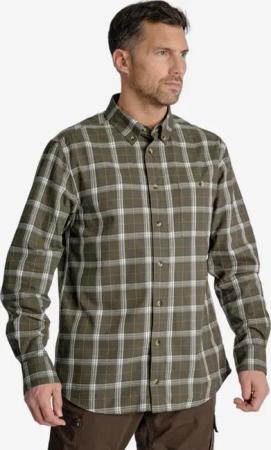 Hemd 100 Karomuster grün