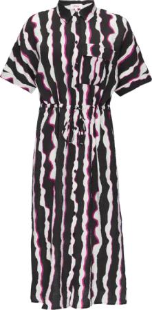 Hemd-Kleid mit Crêpestruktur