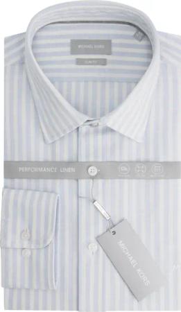 Hemd Michael Kors Perform Linen Stripe Slim