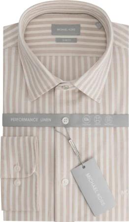 Hemd Michael Kors Perform Linen Stripe Slim