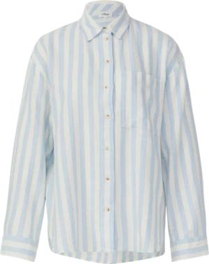 Hemdbluse aus Leinenmix im Relaxed Fit