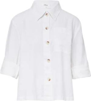 Hemdbluse aus Leinenmix