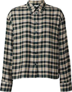 Hemdbluse im Relaxed Fit mit Raffung am Rücken