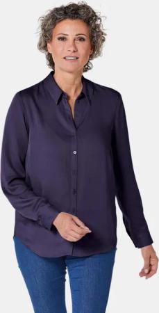 Hemdbluse mit durchgehender Knopfleiste - marine - Gr. 38 von Goldner Fashion