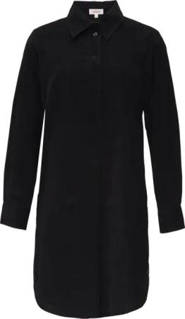 Hemdblusenkleid aus Feincord mit seitlichen Eingrifftaschen