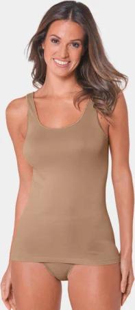 Hemdchen mit Satinrand - camel - Gr. 46 von Goldner Fashion