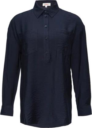 Hemdkragenbluse aus Viskosemix