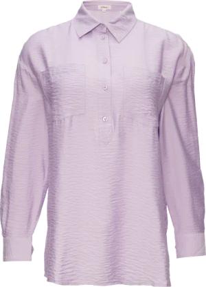 Hemdkragenbluse aus Viskosemix