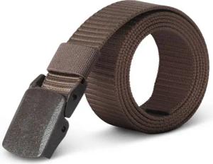 hemmy Fashion Stoffgürtel Canvas Gürtel 130cm (1-St., Stück) Verstellbarer Arbeitsgürtel ohne Löcher, Gürte mit Kunststoffschnalle