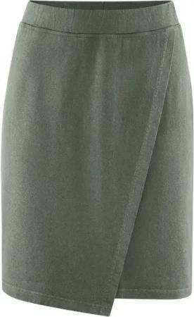 HempAge Asymmetrischer Rock in Wickel Optik Hanf/Biobaumwolle