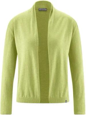 HempAge Damen-Cardigan mit Schalkragen Hanf/Biobaumwolle