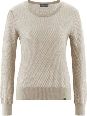 HempAge Damen Lochstrick Pullover Hanf/Biobaumwolle