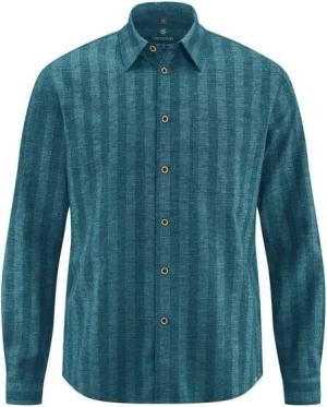 HempAge Gestreiftes Hemd Hanf/Biobaumwolle Casual Fit