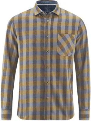 HempAge Kariertes Freizeithemd Hanf/Biobaumwolle