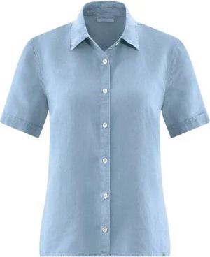 HempAge Kurzarmbluse Damen 100% Hanf