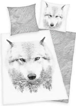 Herding Kinderbettwäsche Bettwäsche Set mit Wolf 135 x 200 cm 80 x 80 cm 100% Baumwolle, 1 teilig, Langlebig