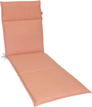 Herlag Liegenauflage Bea, Liegepolster Gartenliege 190x60x4,5cm Wasserabweisend Korall