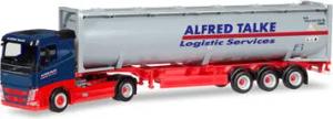 HERPA 309363 1:87 Volvo FH Flachdach Drucksilo-Container-Sattelzug "Alfred Talke"
