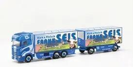 HERPA 316521 1:87 Scania CS 20 HD Kühlkoffer-Hängerzug "Frank Seis" (Bayern/Aurach)