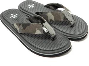 Herren BRASILERAS Toe Flip Flops Grau mit rutschfester Sohle