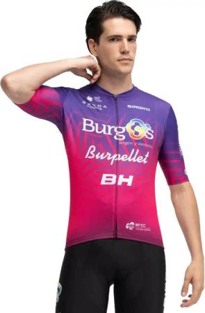 Herren burgos burpellet bh x siroko kurzärmeliges radtrikot BBBH Burgos Purple