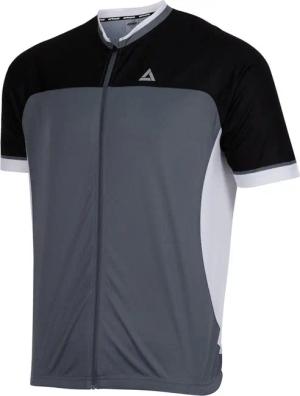 Herren Fahrradtrikot Kurzarm Radtrikot Pro T II Grau-Schwarz