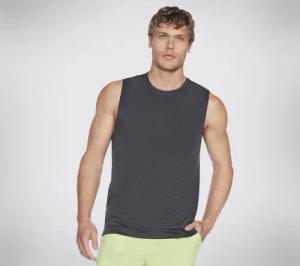Herren  GODRI CHARGE MUSCLE TANK T-Shirts/Tanks Dunkelgrau / Schwarz