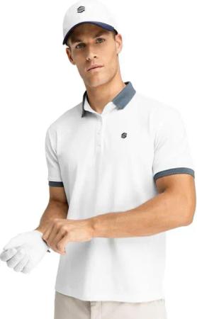 Herren Golf piqué-poloshirt Pinehurst White Weiß