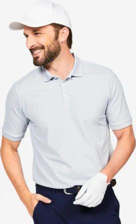 Herren Golf Poloshirt kurzarm - WW500 perlgrau